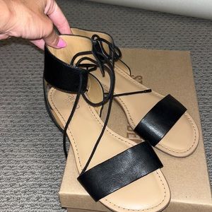 Franco Sarto gladiator sandals in black